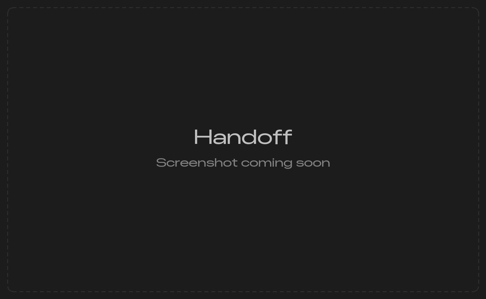 Handoff icon in the Dock