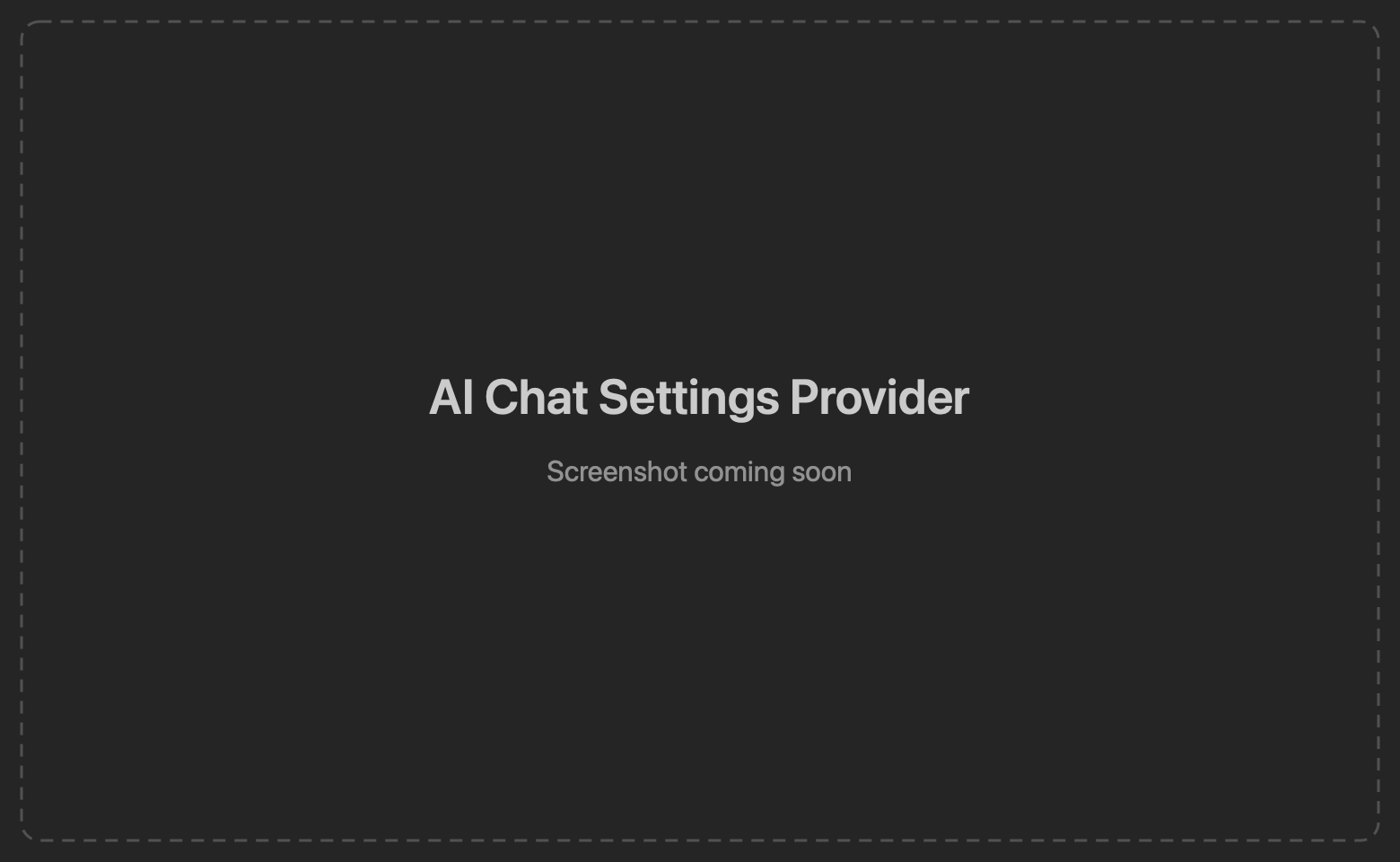 AI settings