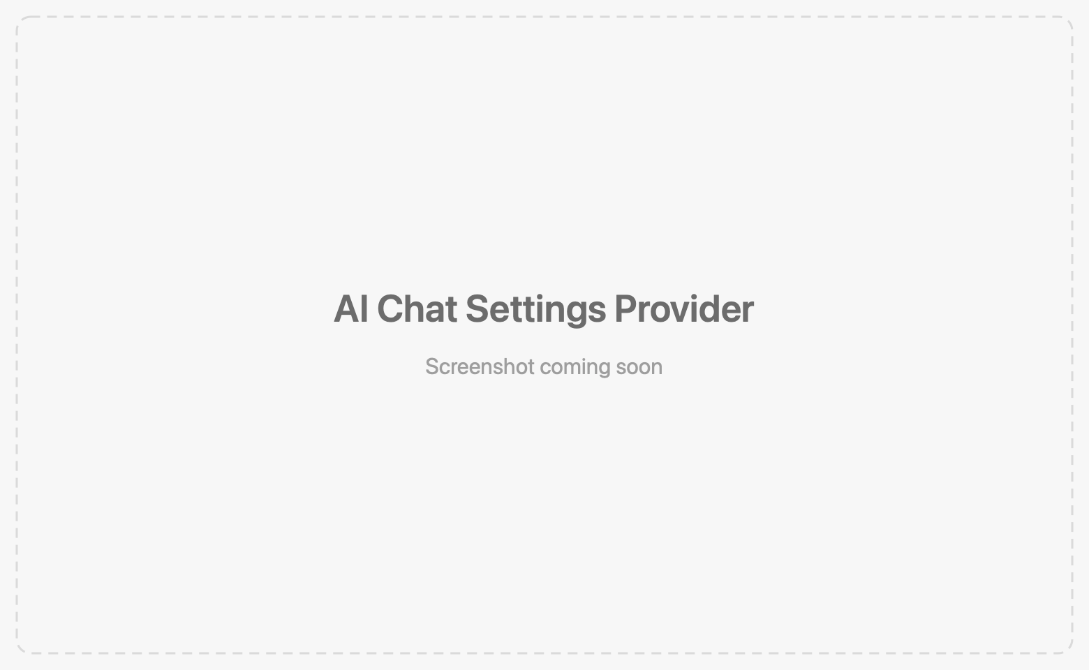 AI settings