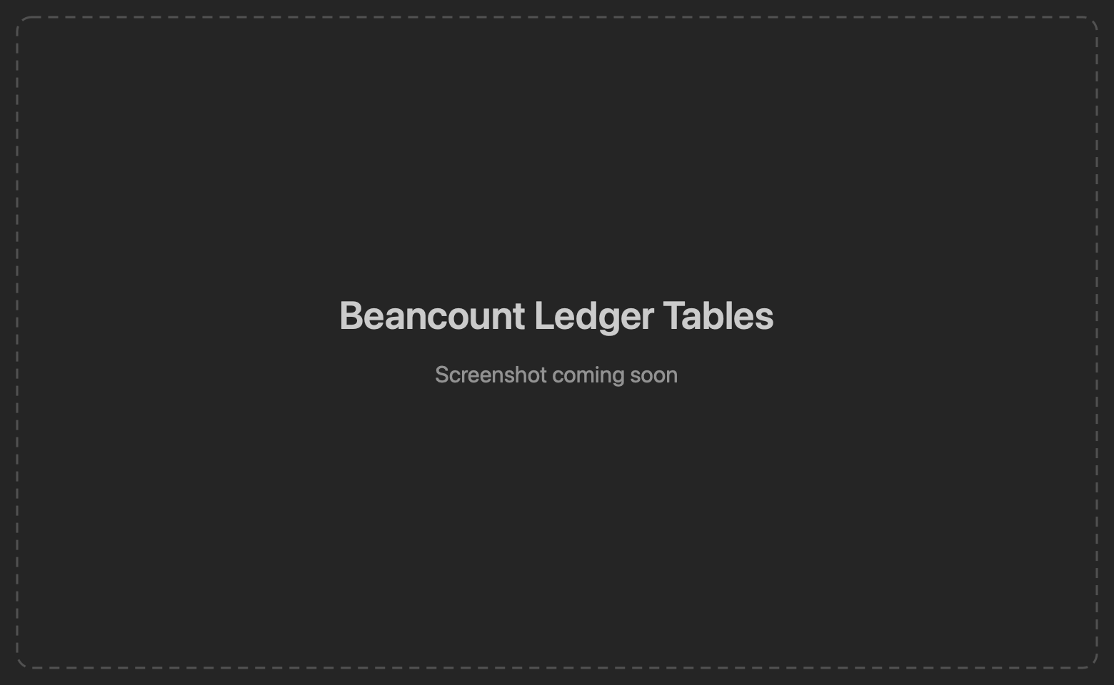 Beancount ledger open in TablePro with projected tables in the sidebar