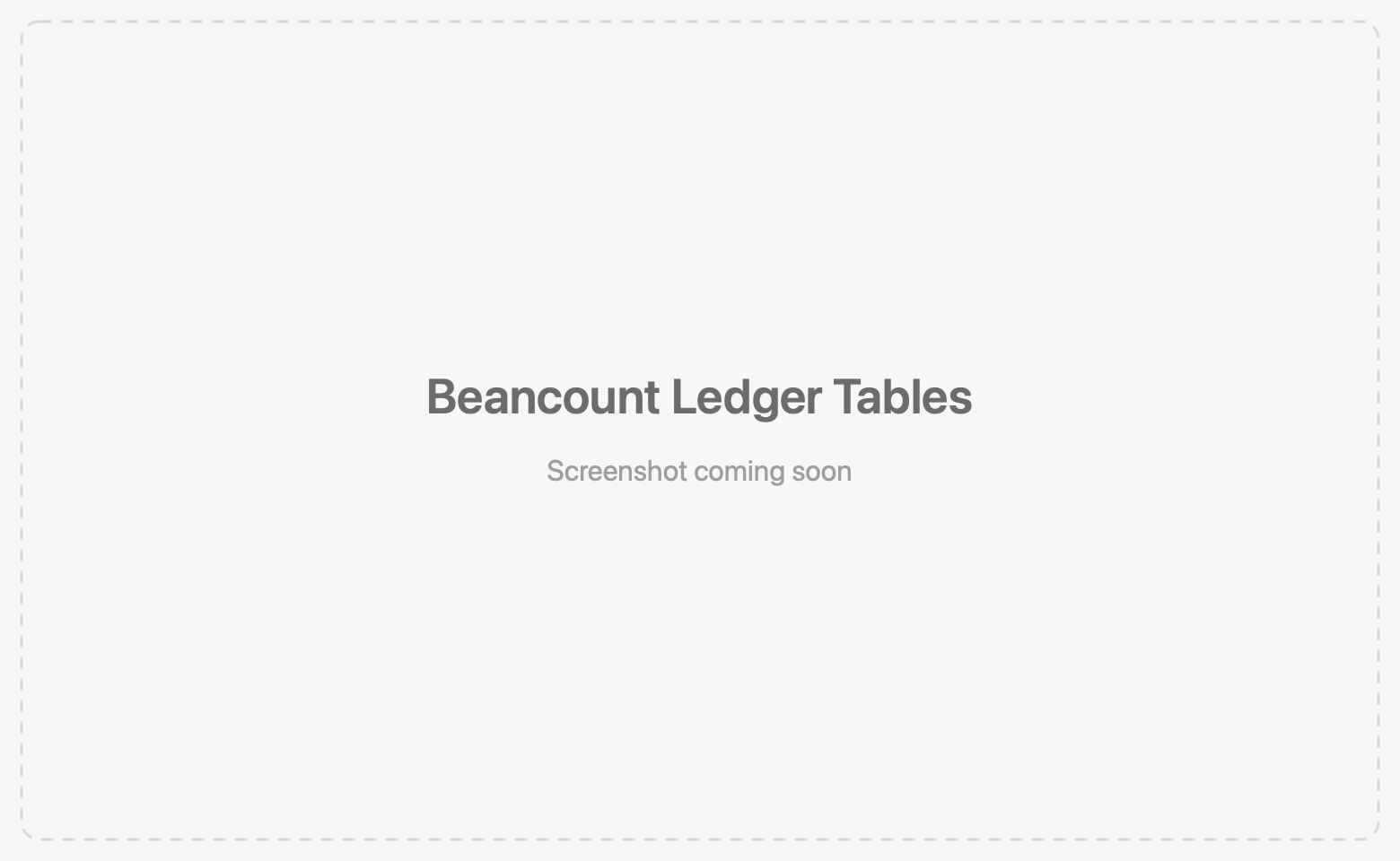 Beancount ledger open in TablePro with projected tables in the sidebar