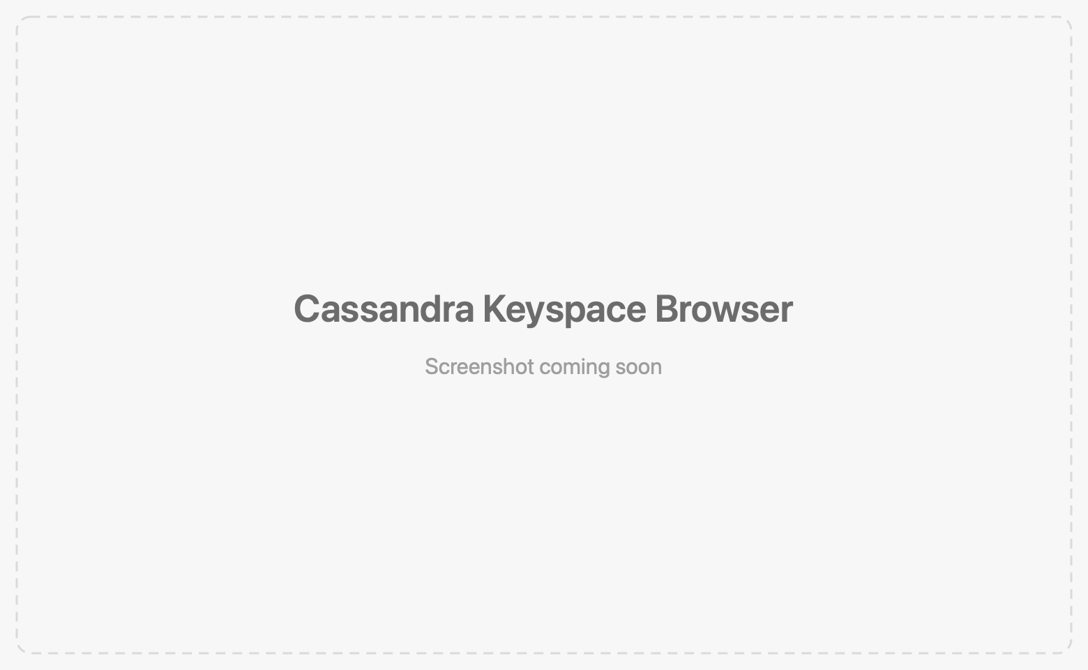 Cassandra keyspace and tables in the sidebar with table data in the grid
