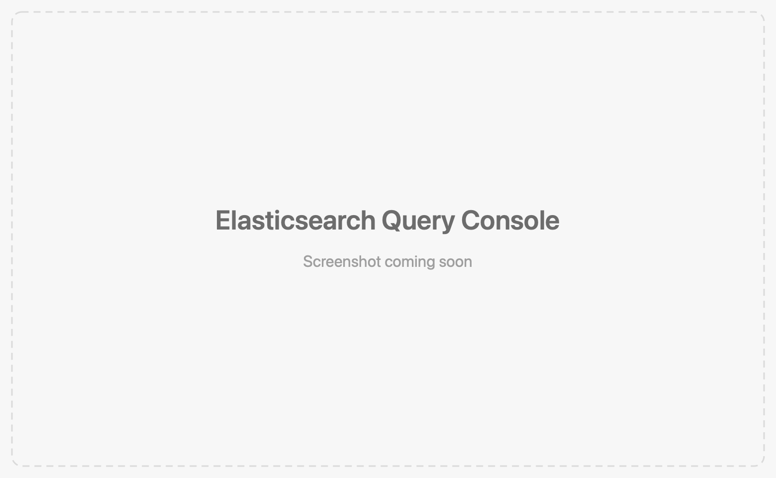 Elasticsearch Query DSL console with a search result rendered as a grid