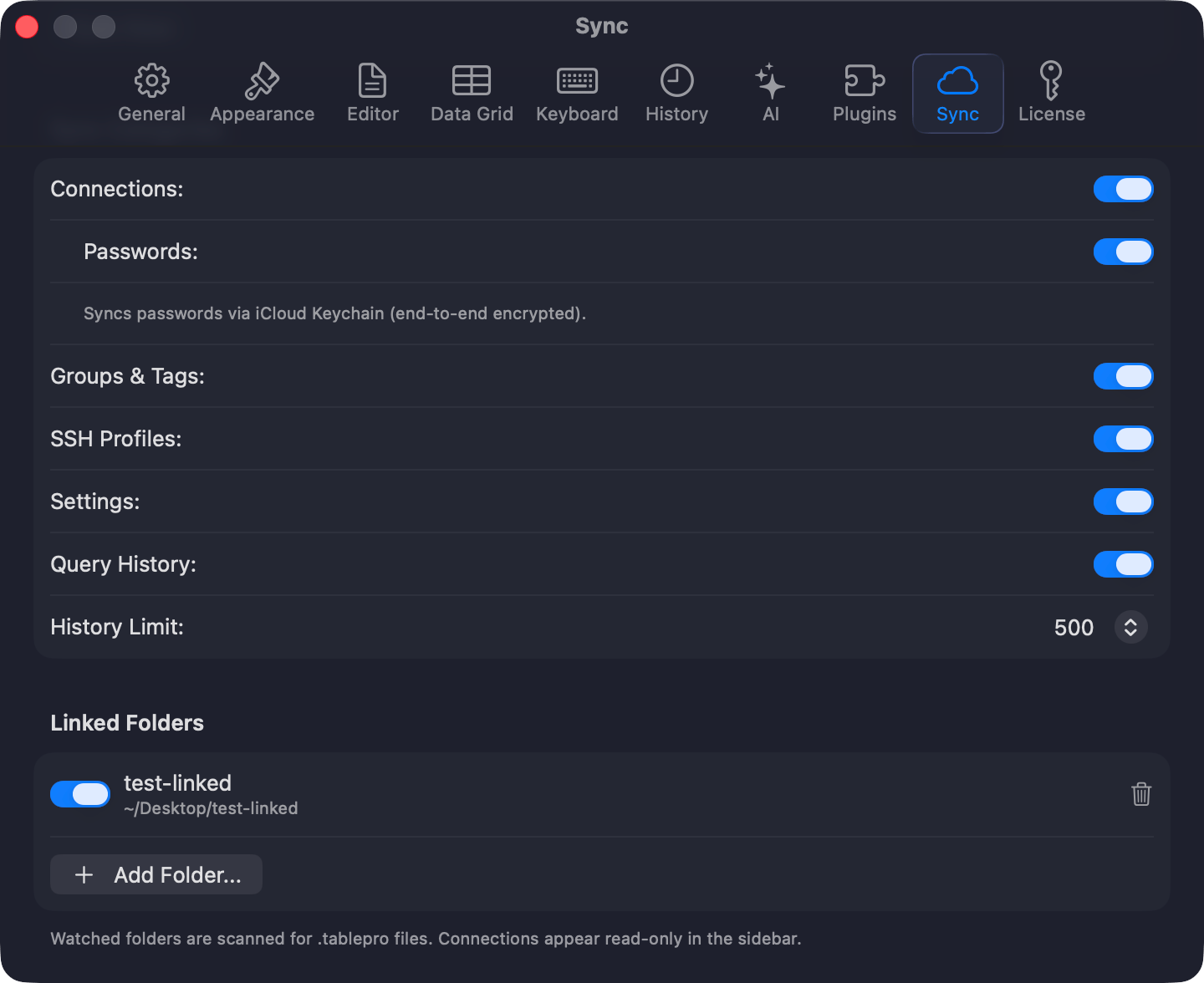 Linked Folders