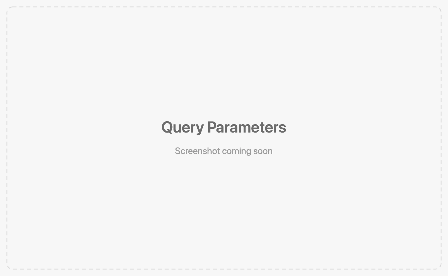 Query parameters