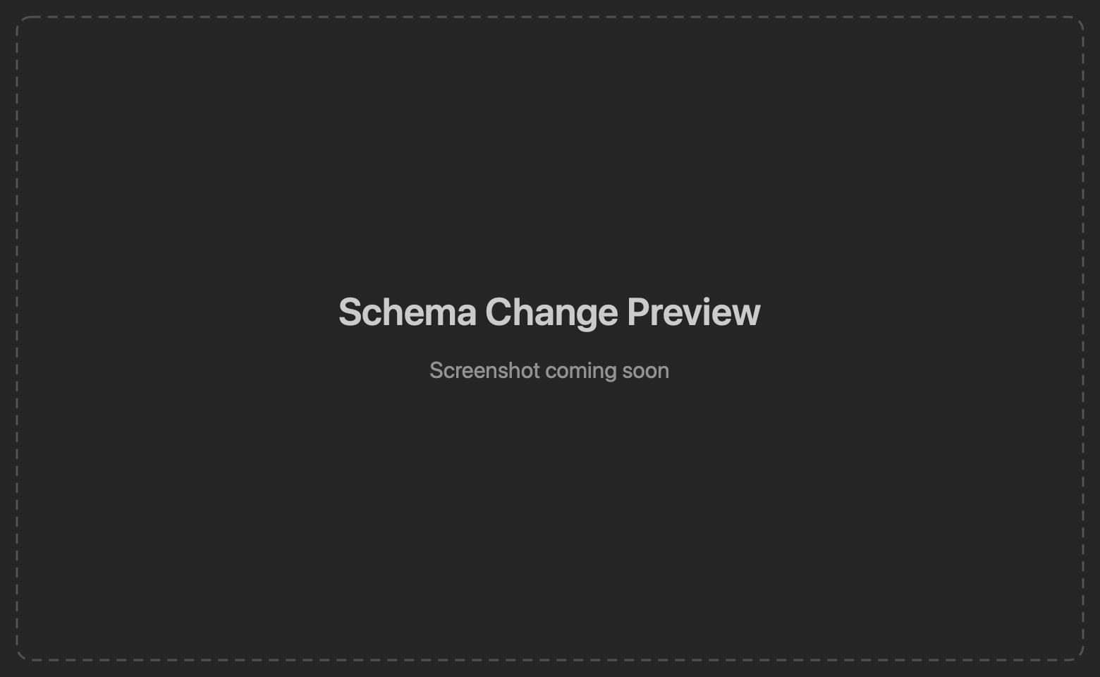 Schema change preview with ALTER TABLE statements