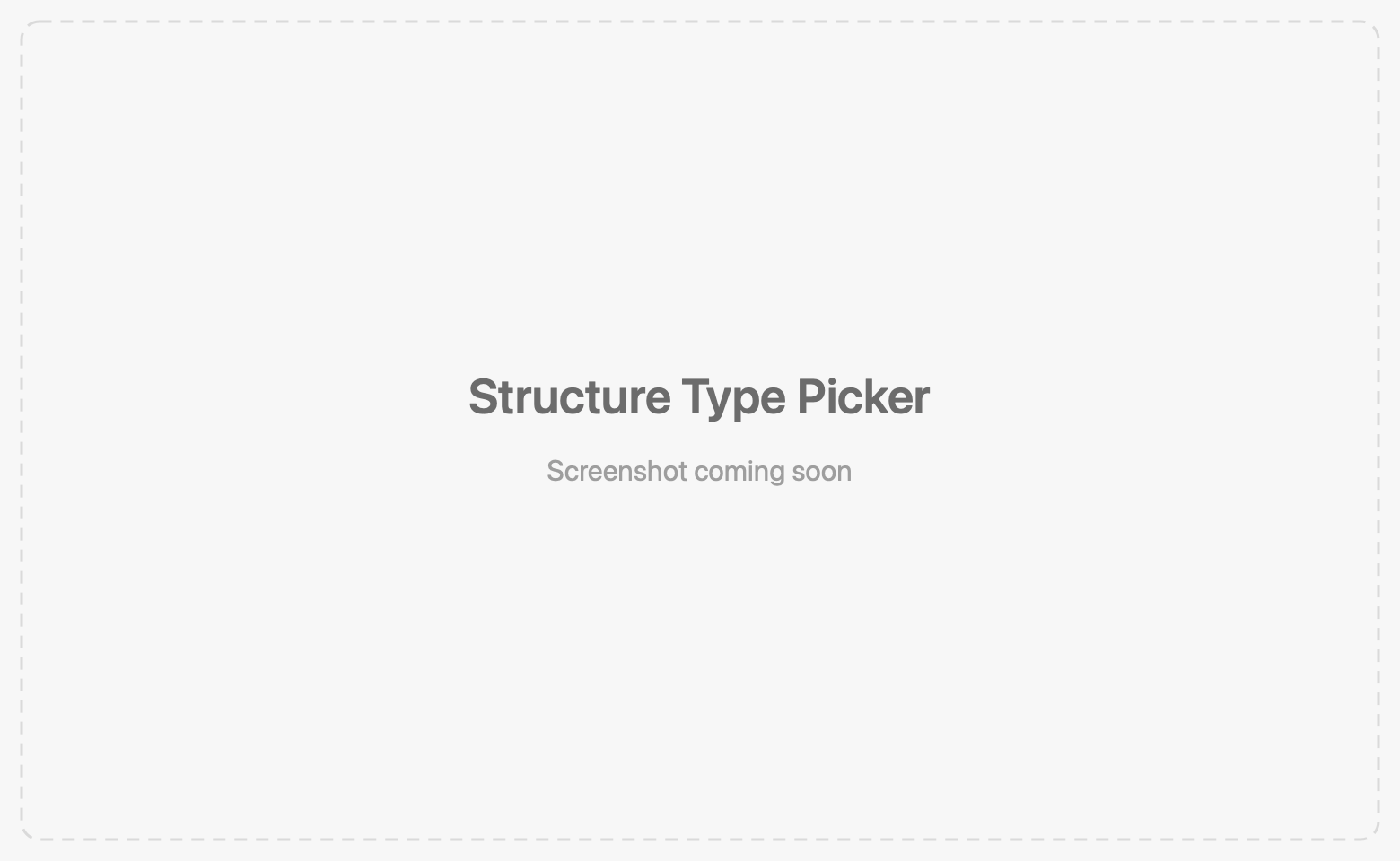 Type picker popover