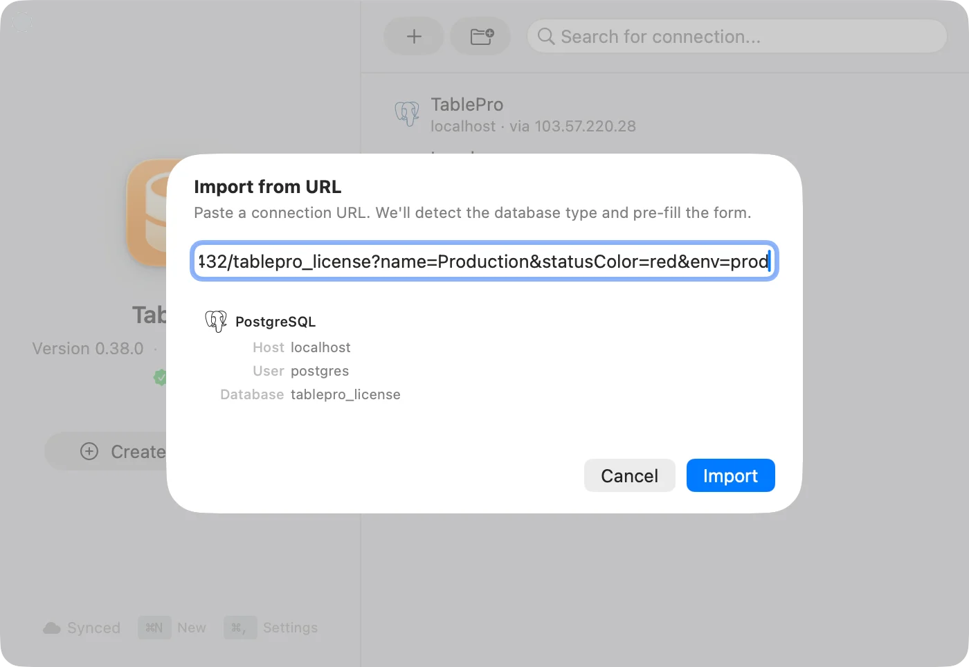 Import from URL