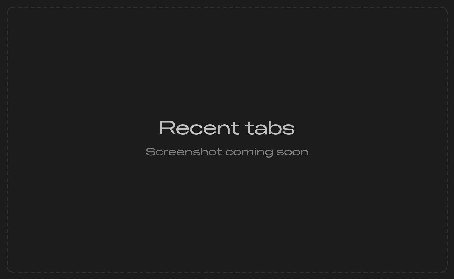 A floating list of five tabs over the connection window, the second one highlighted, each with its database or connection beside it
