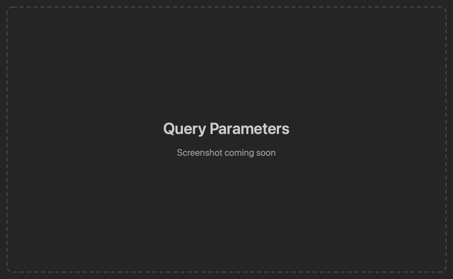Query parameters