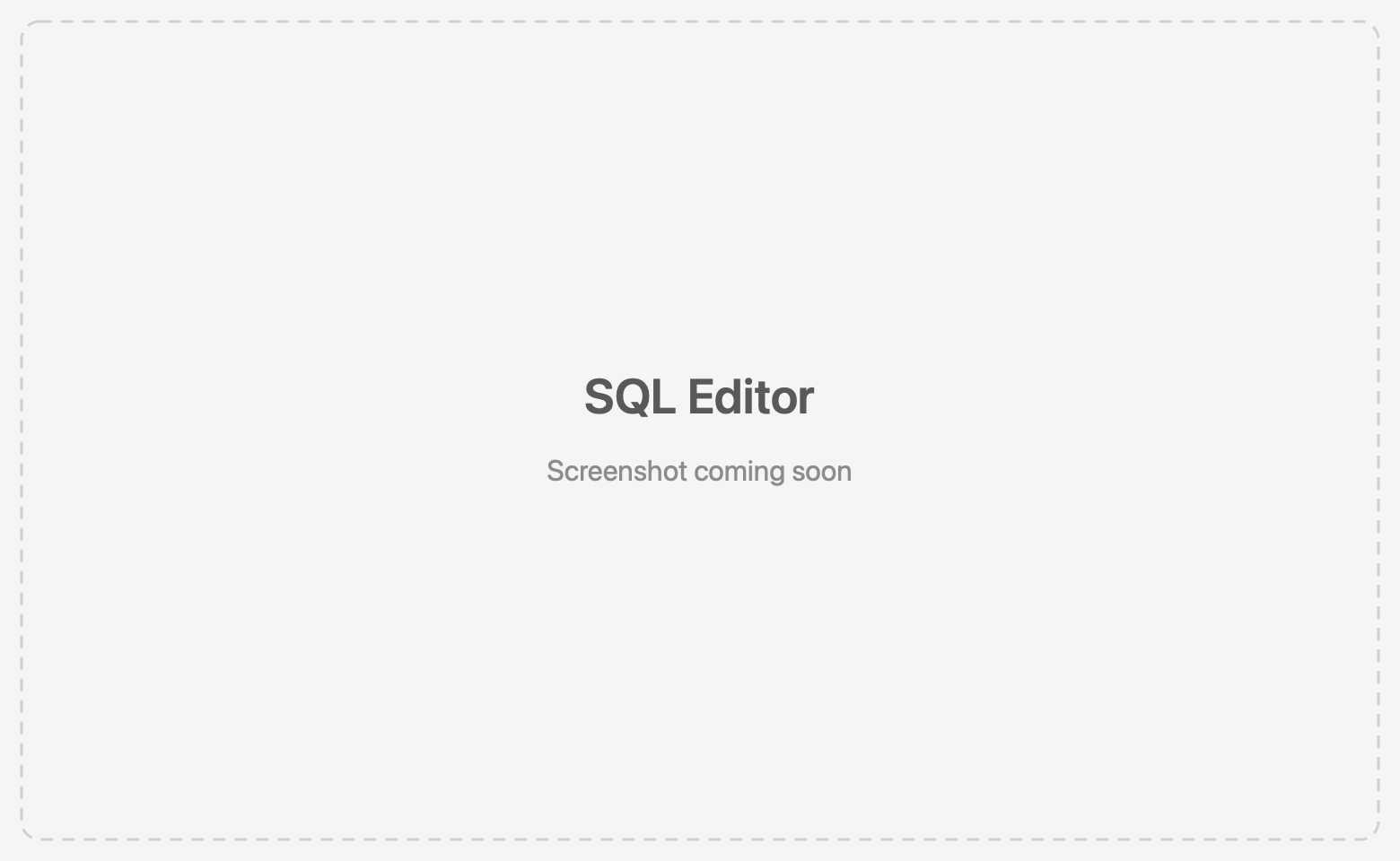 SQL Editor