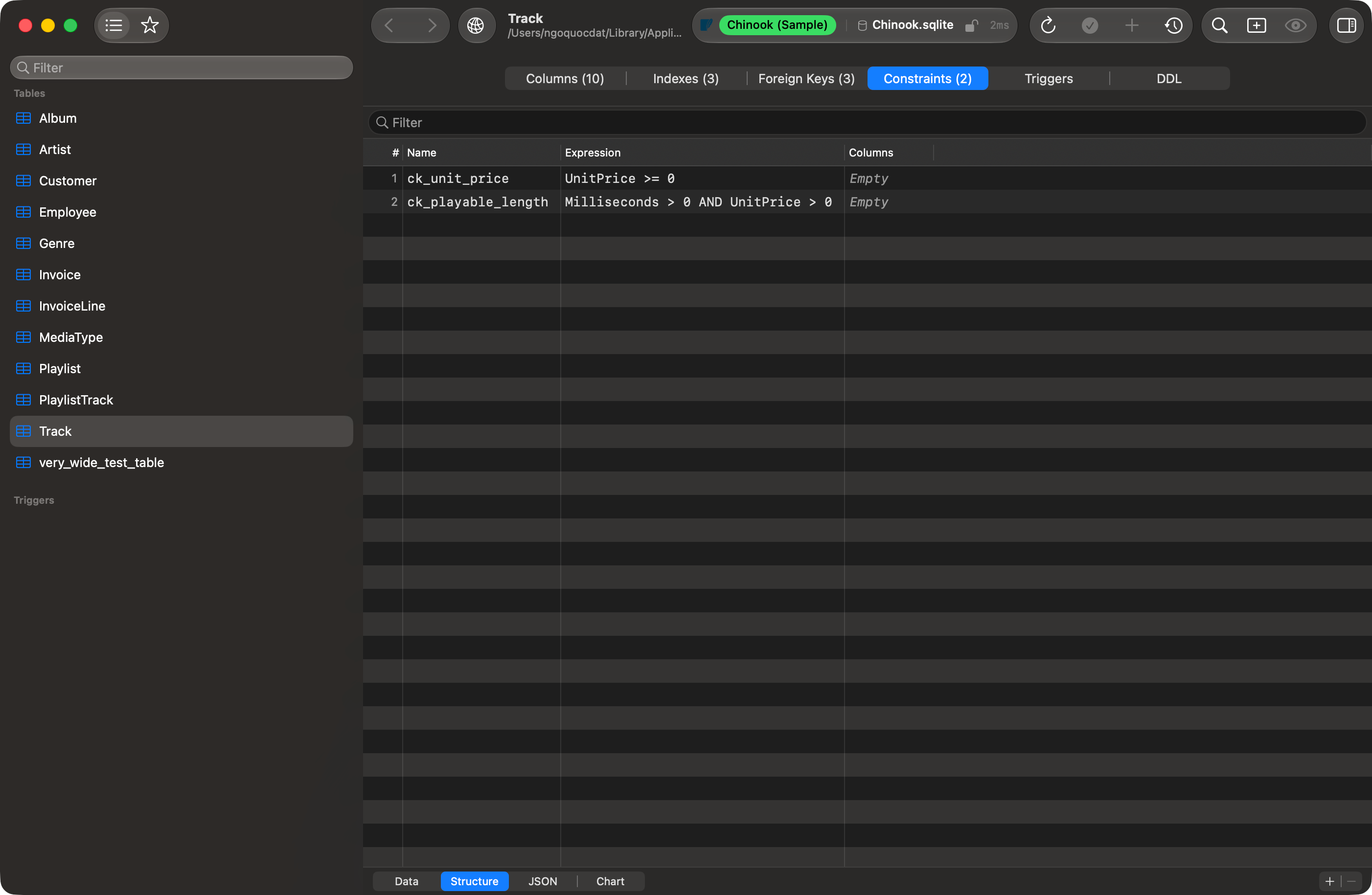 Two check constraints, one of them spanning two columns