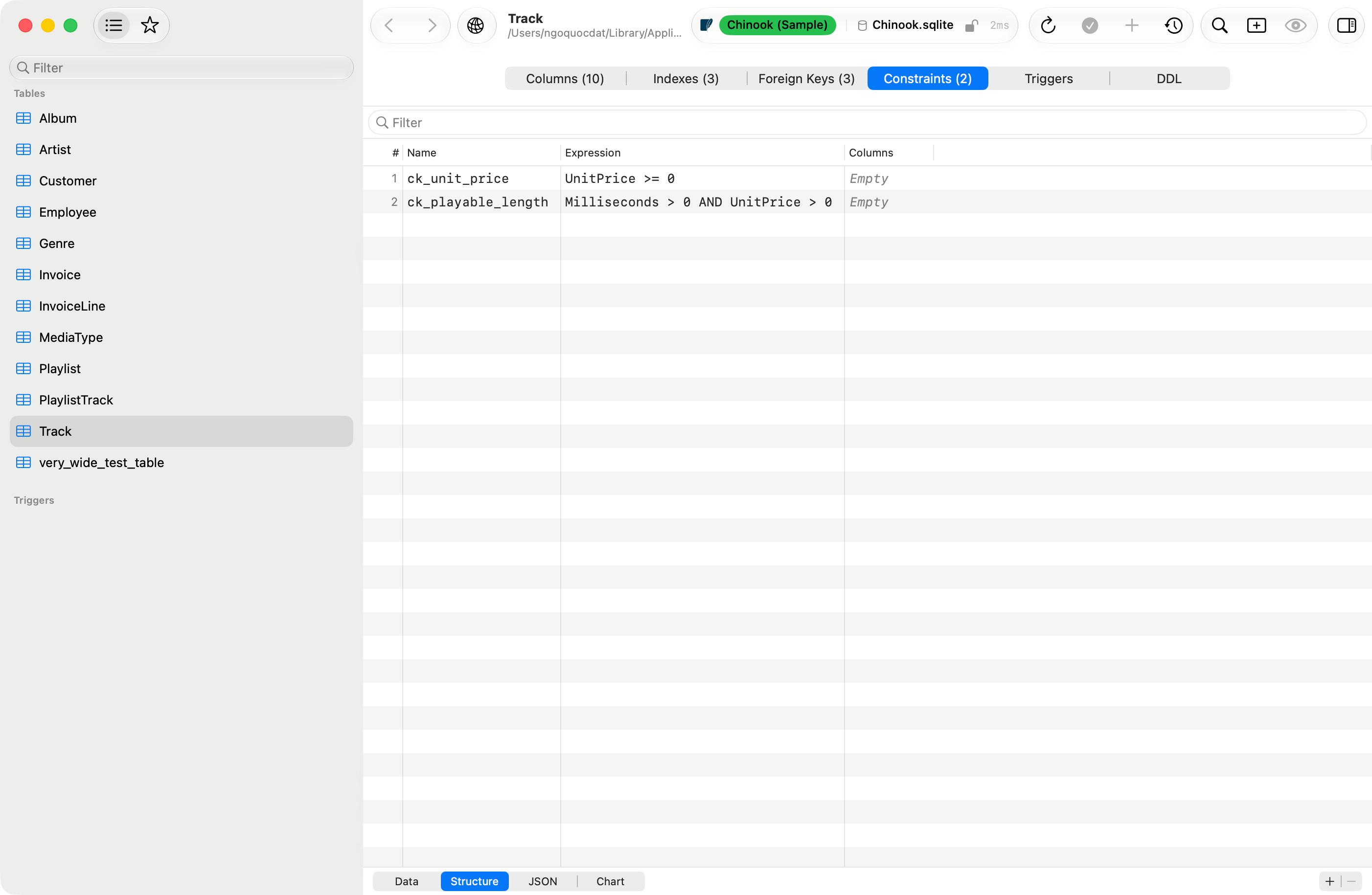 Two check constraints, one of them spanning two columns