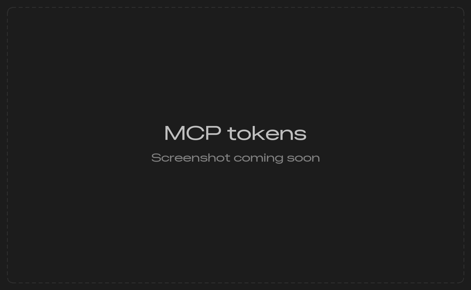 MCP tokens