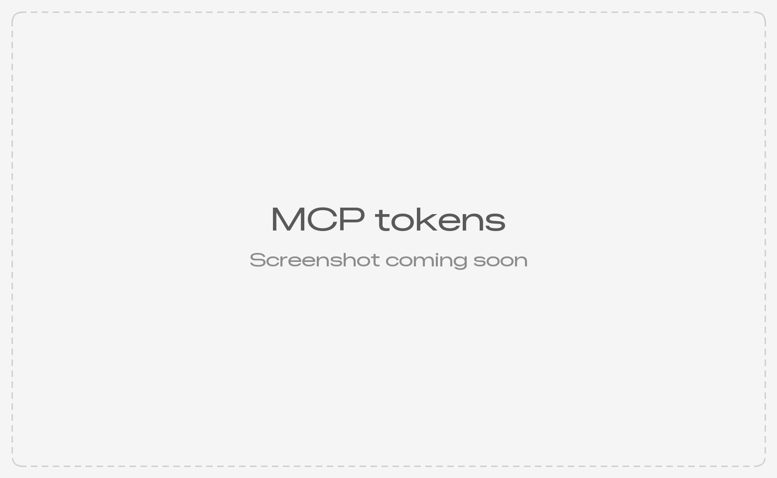 MCP tokens