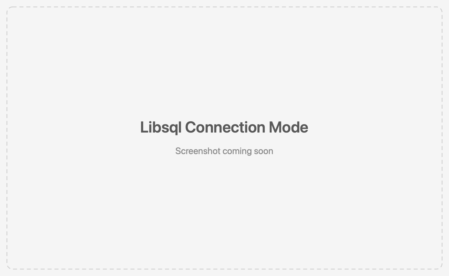 libSQL connection form showing Remote (Turso) and Local File modes