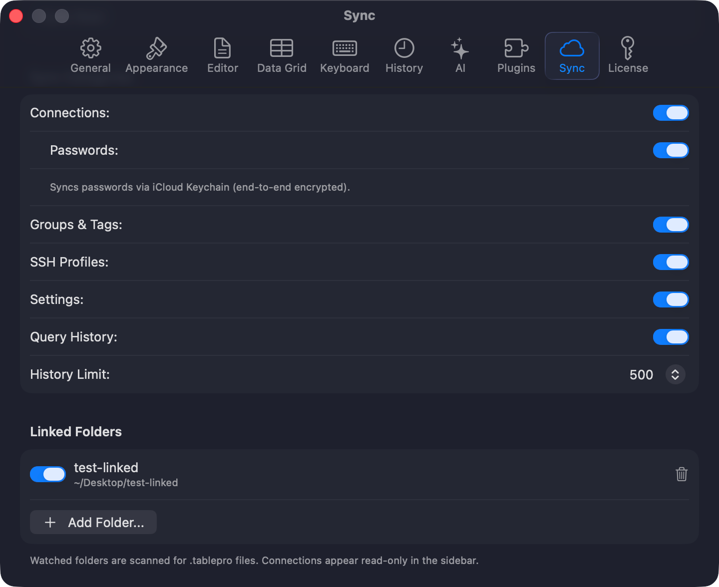 Linked Folders