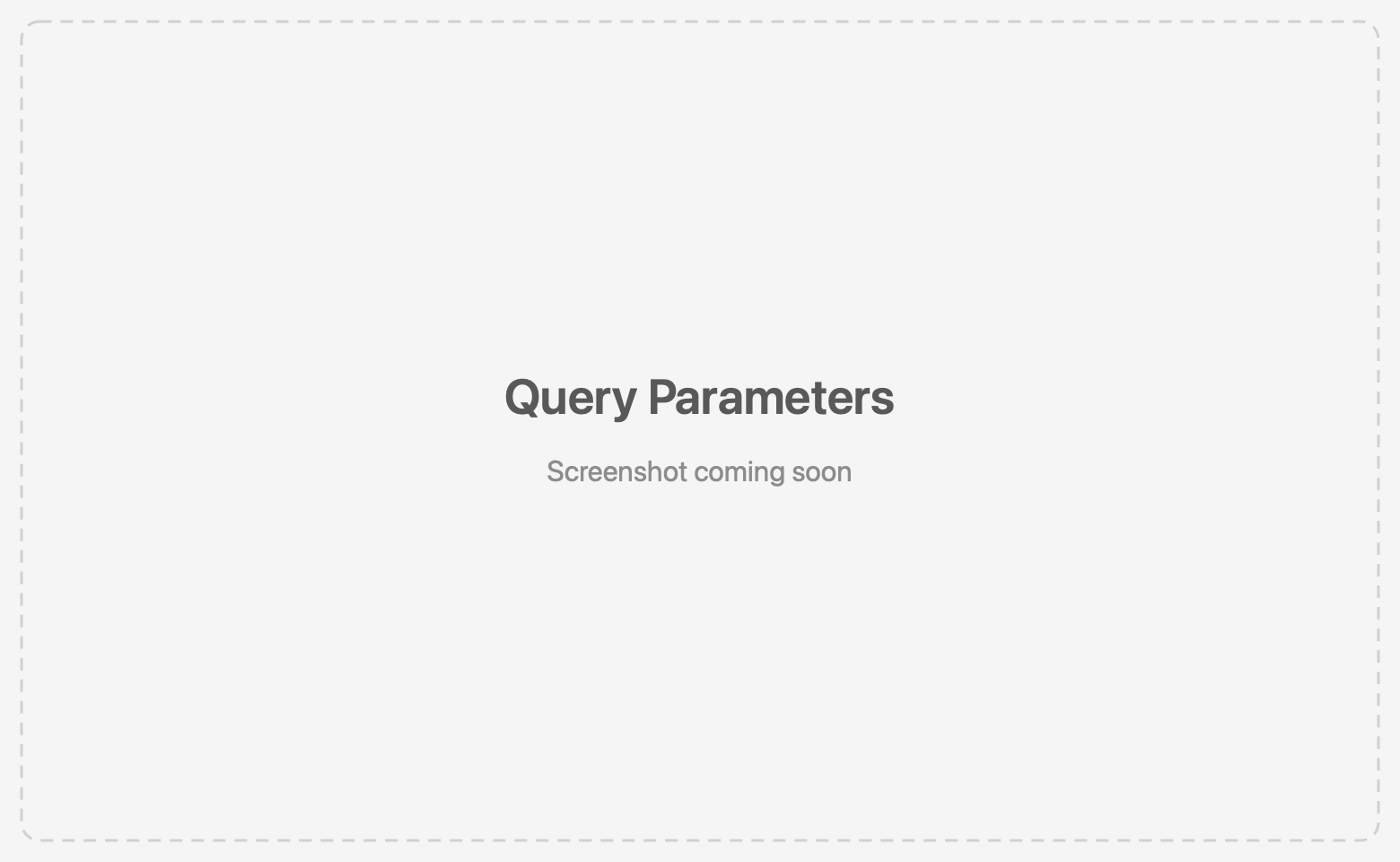 Query parameters