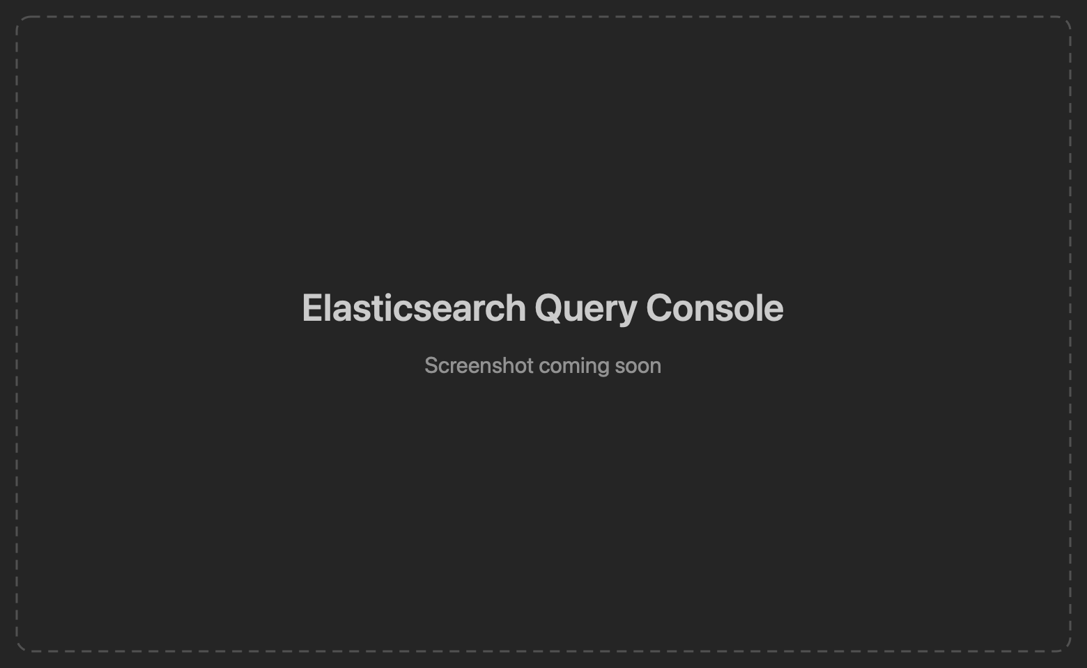 Elasticsearch Query DSL console with a search result rendered as a grid