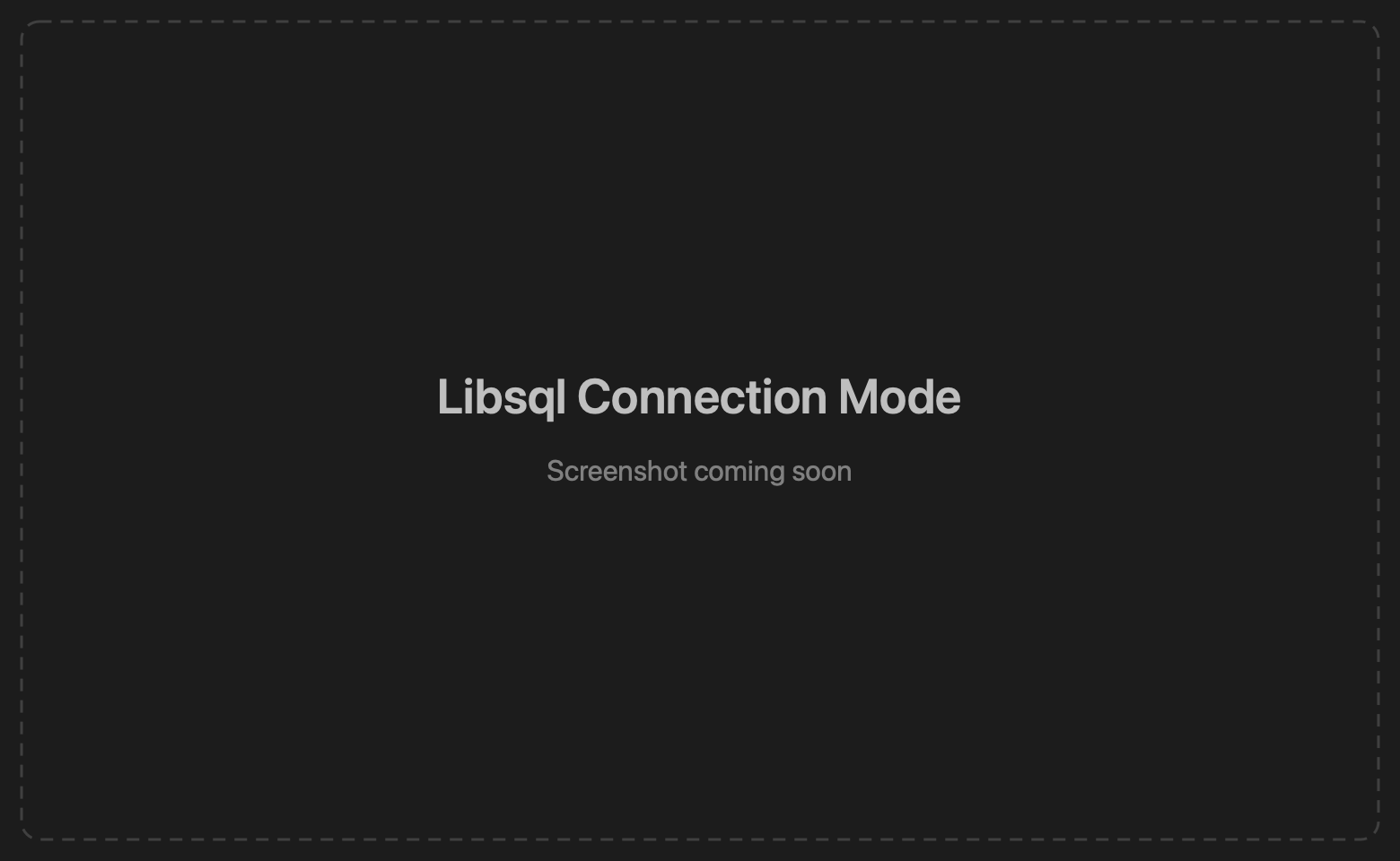 libSQL connection form showing Remote (Turso) and Local File modes