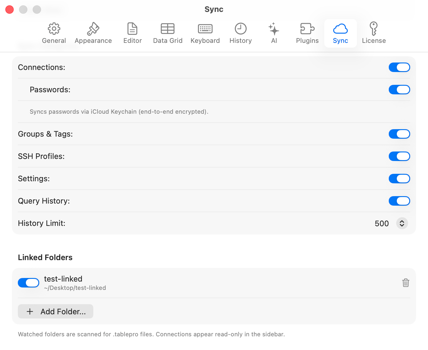 Linked Folders