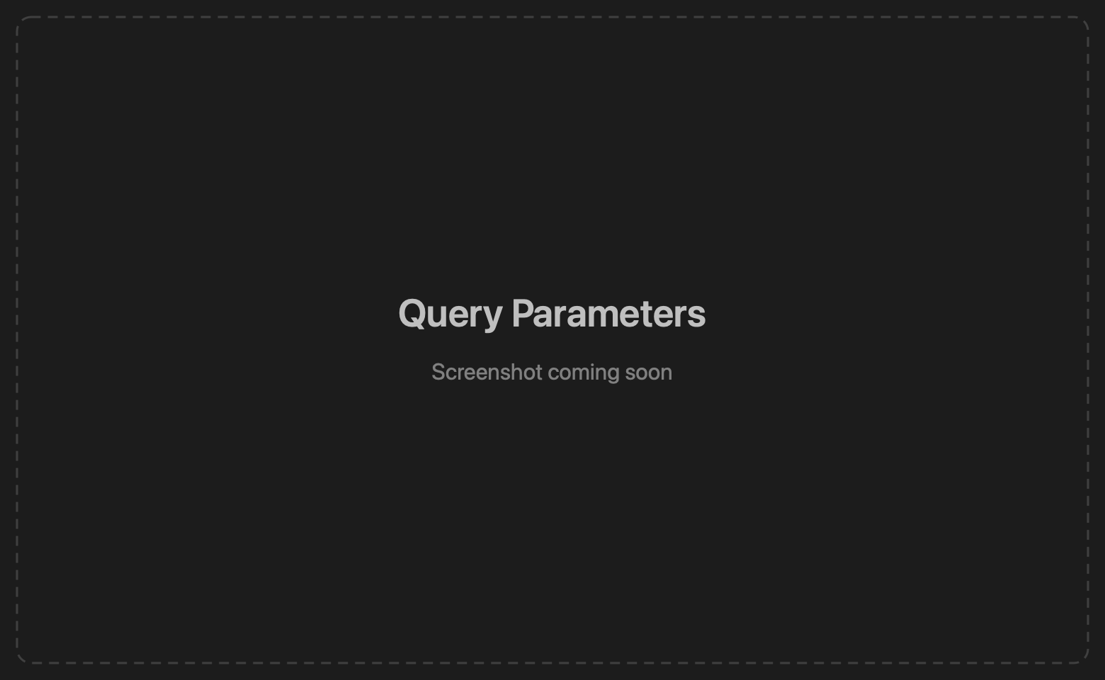 Query parameters