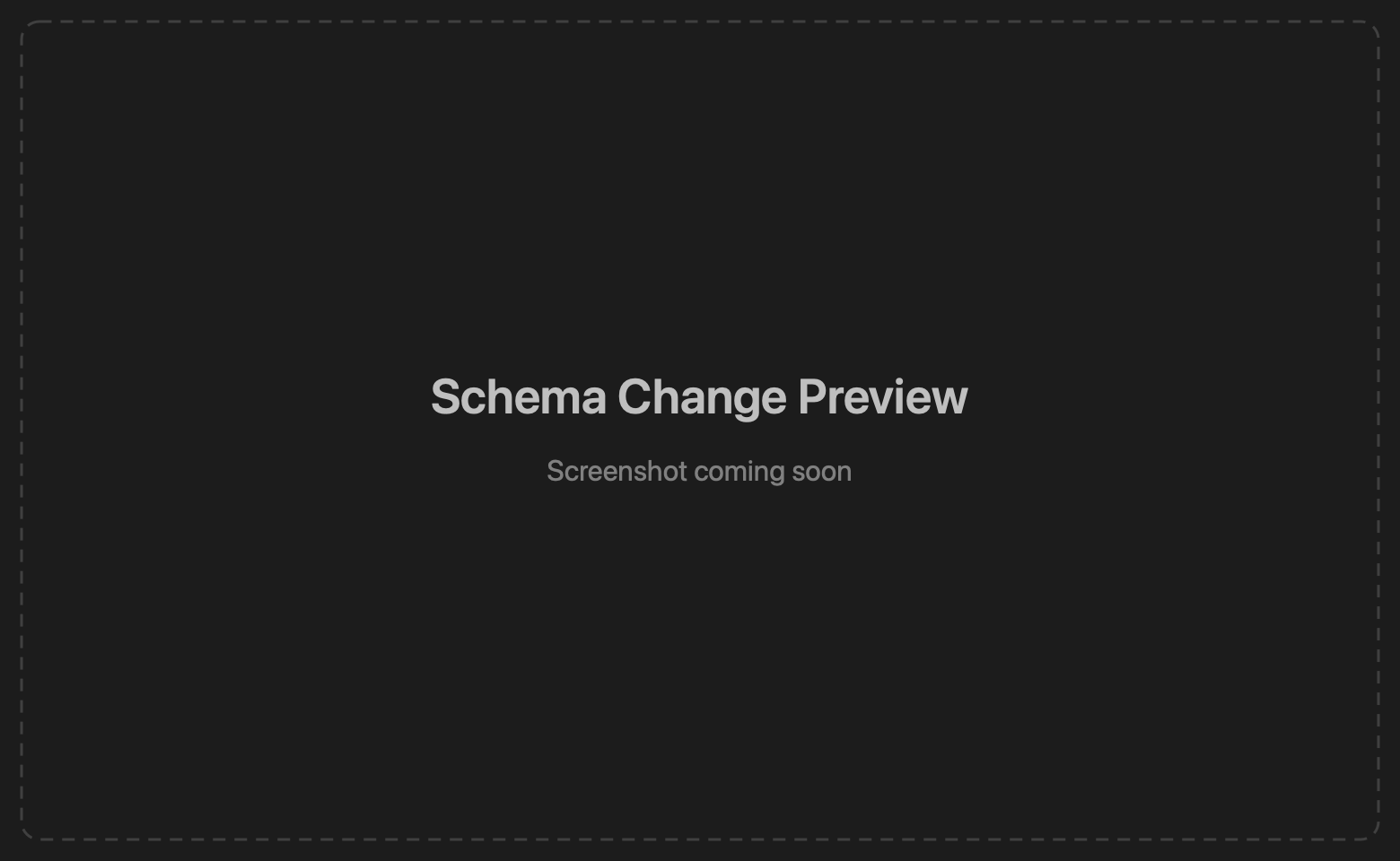 Schema change preview with ALTER TABLE statements