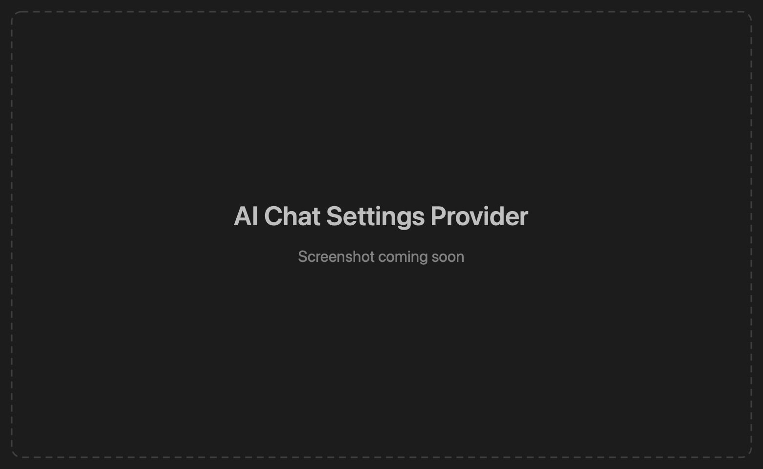 AI settings