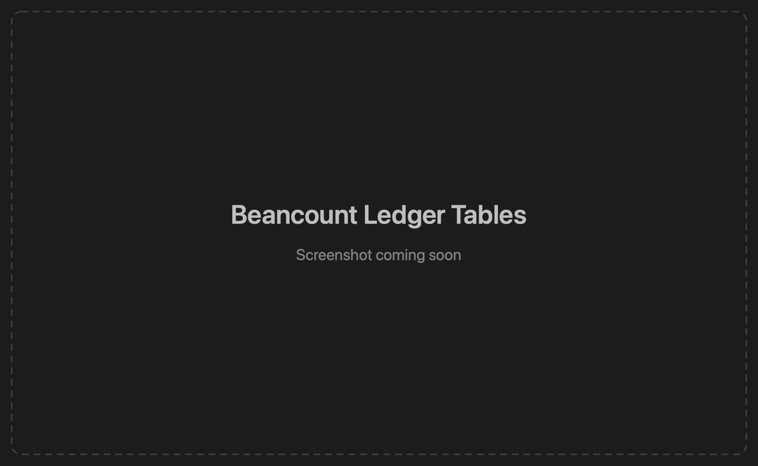 Beancount ledger open in TablePro with projected tables in the sidebar
