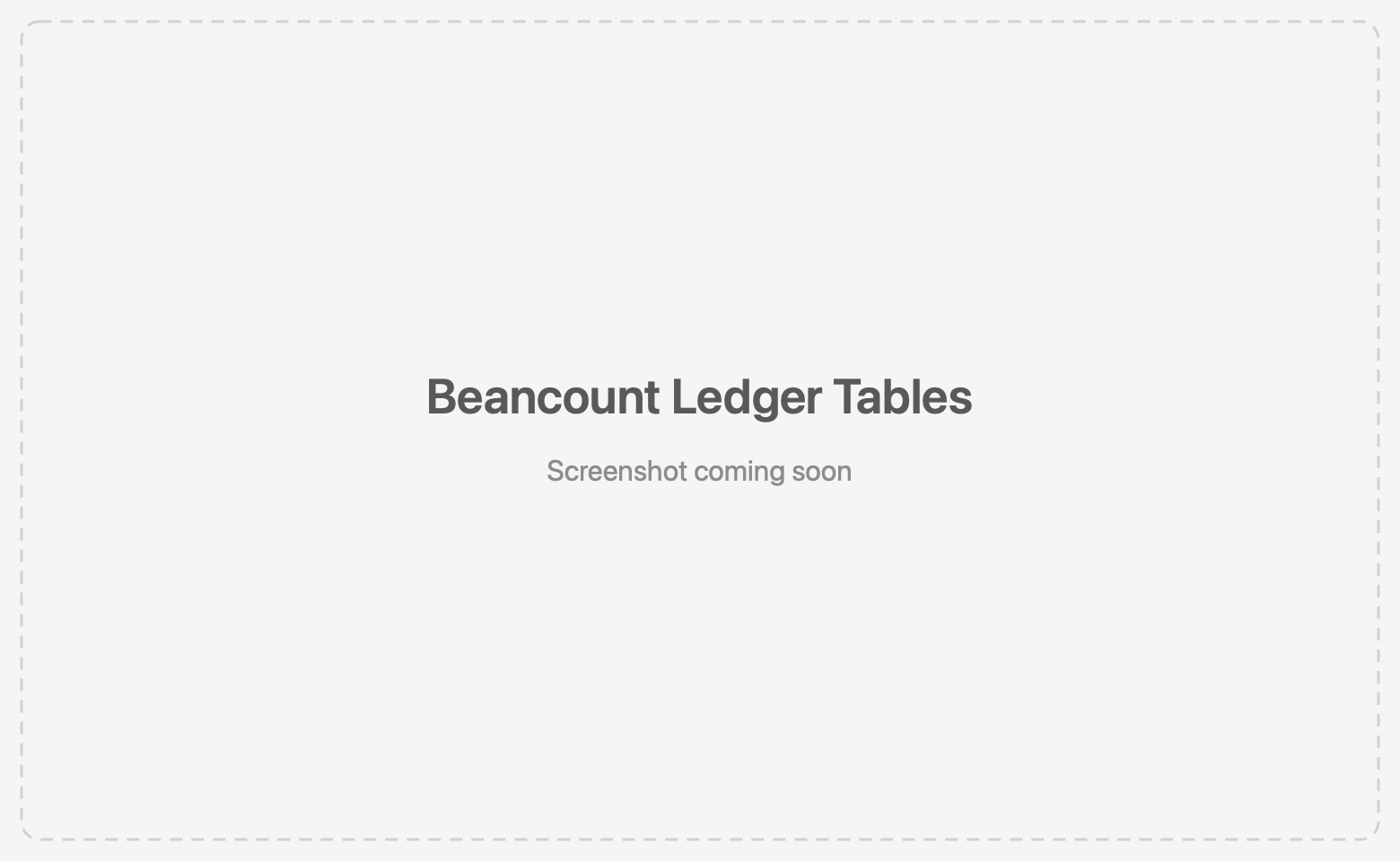 Beancount ledger open in TablePro with projected tables in the sidebar