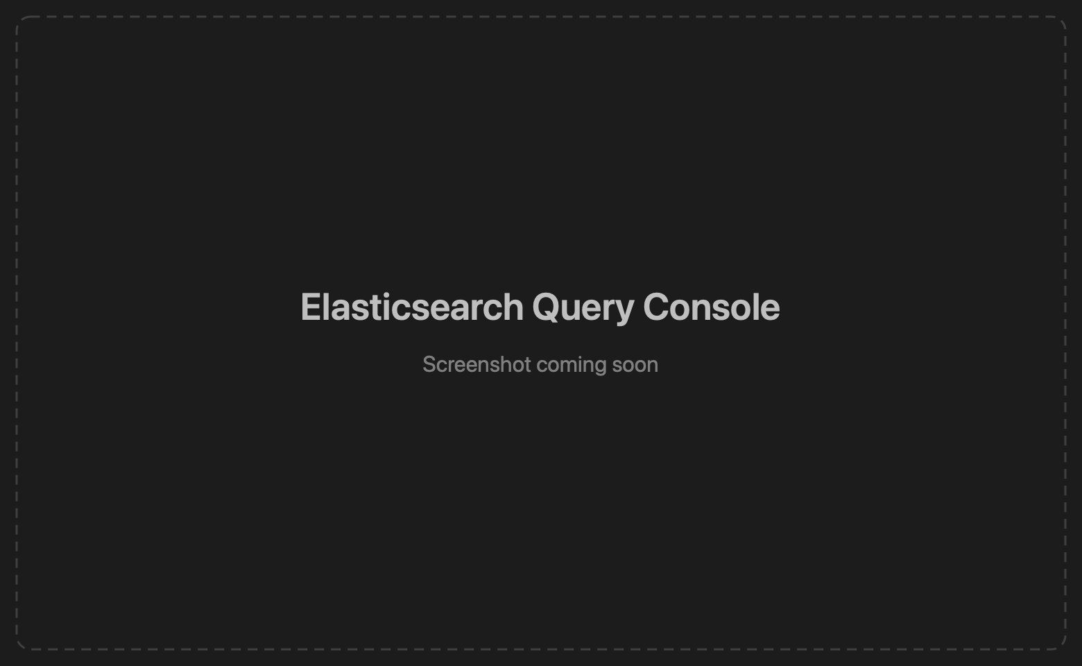 Elasticsearch Query DSL console with a search result rendered as a grid
