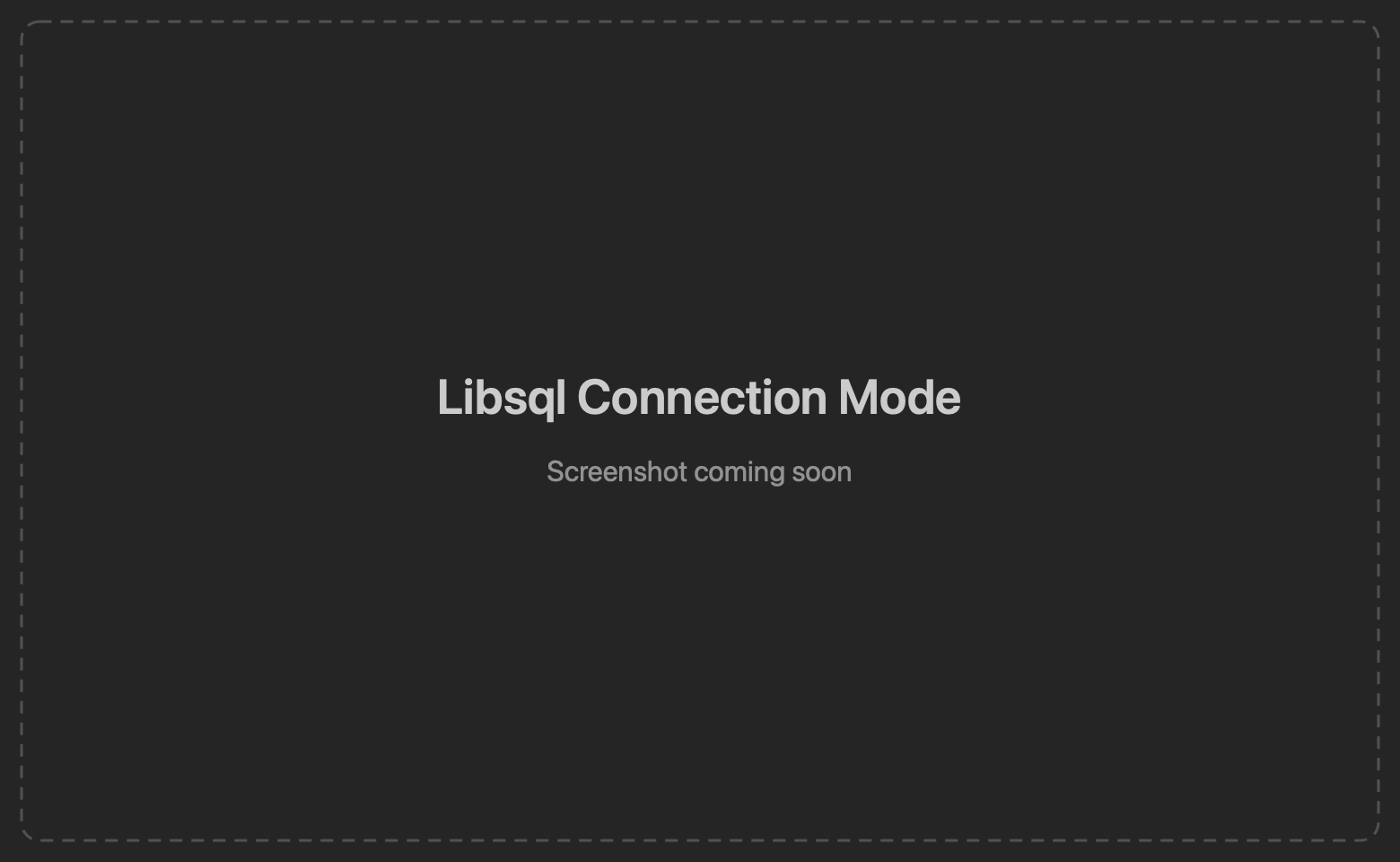 libSQL connection form showing Remote (Turso) and Local File modes