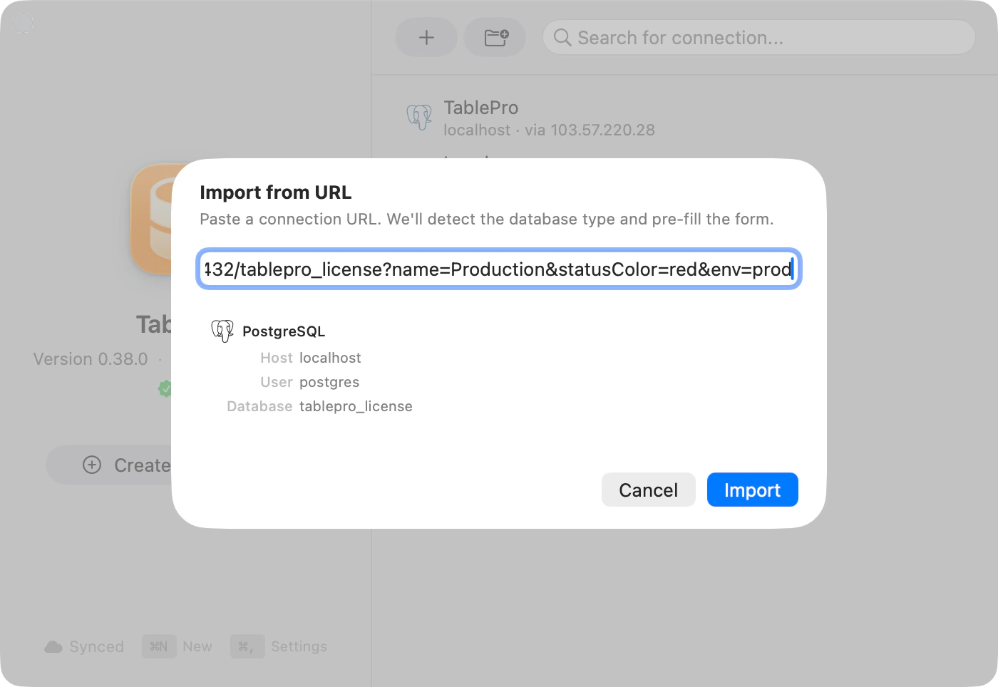 Import from URL