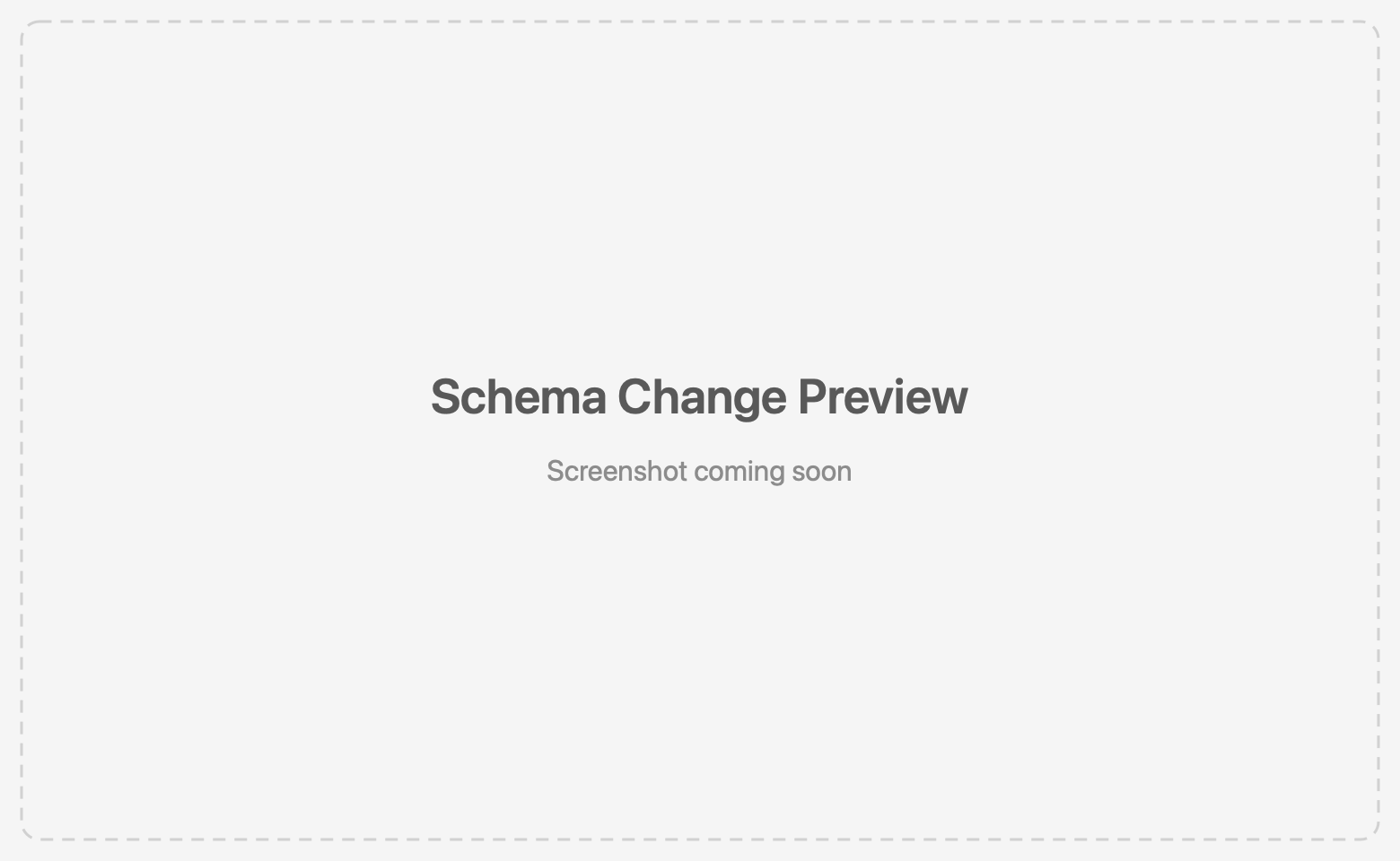Schema change preview with ALTER TABLE statements