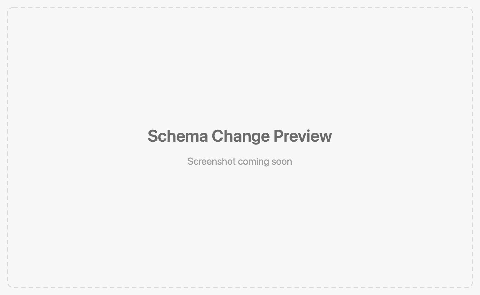 Schema change preview with ALTER TABLE statements