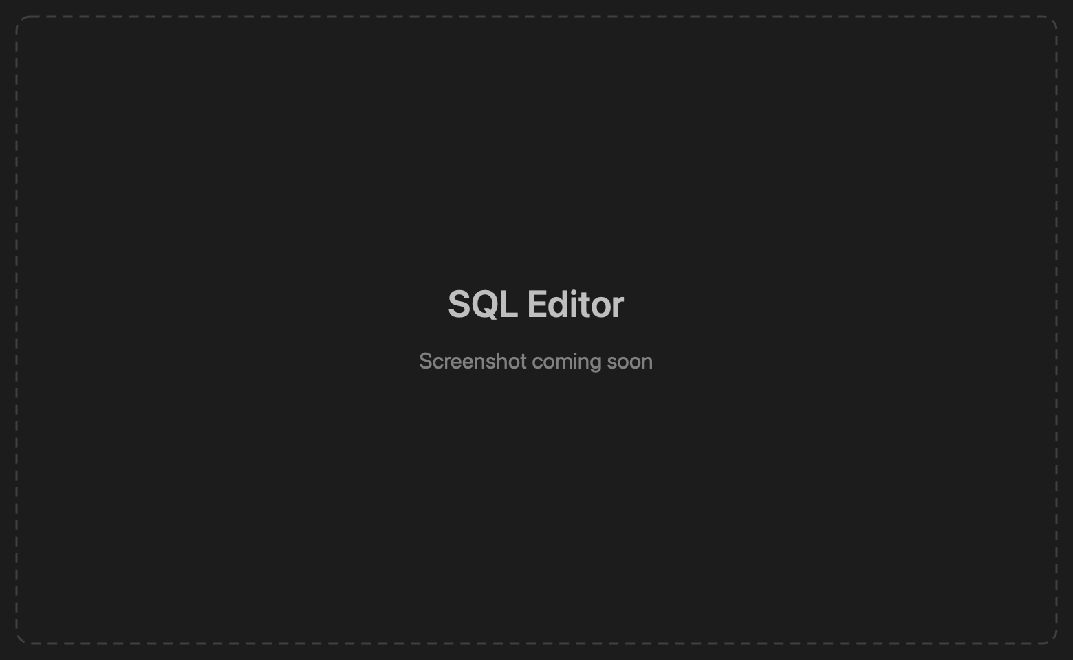 SQL Editor