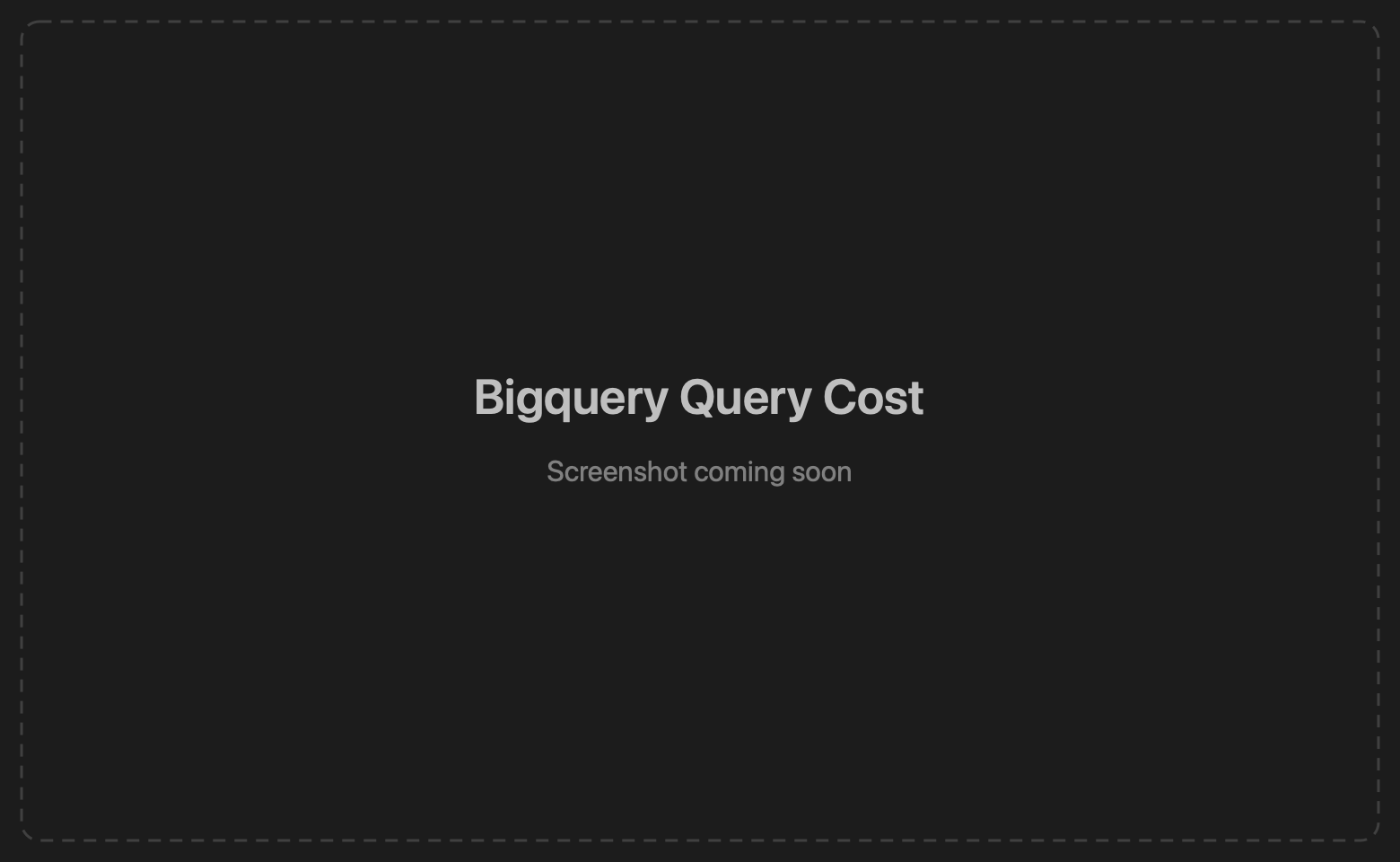 Status bar showing bytes processed, bytes billed, and estimated query cost