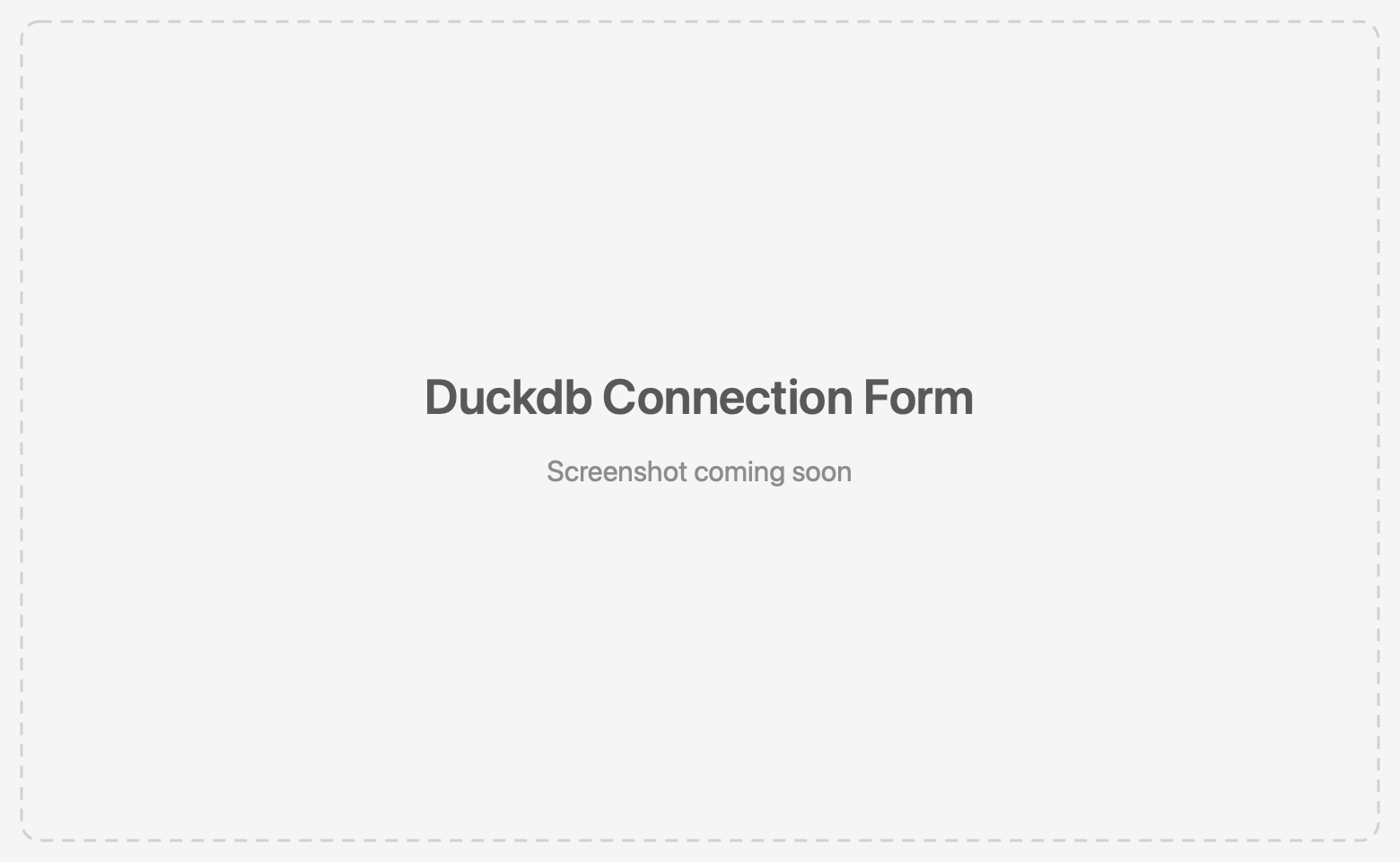 DuckDB connection form with Local File and Remote (Quack) connection types