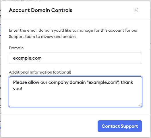 ngrok Account Domain Controls request