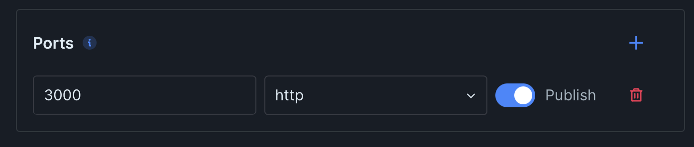 expose http port