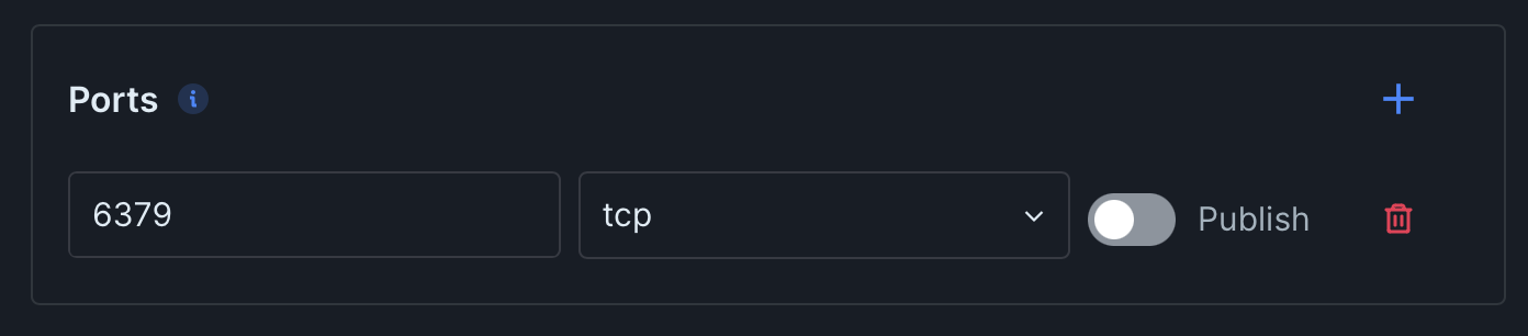 exposing a port