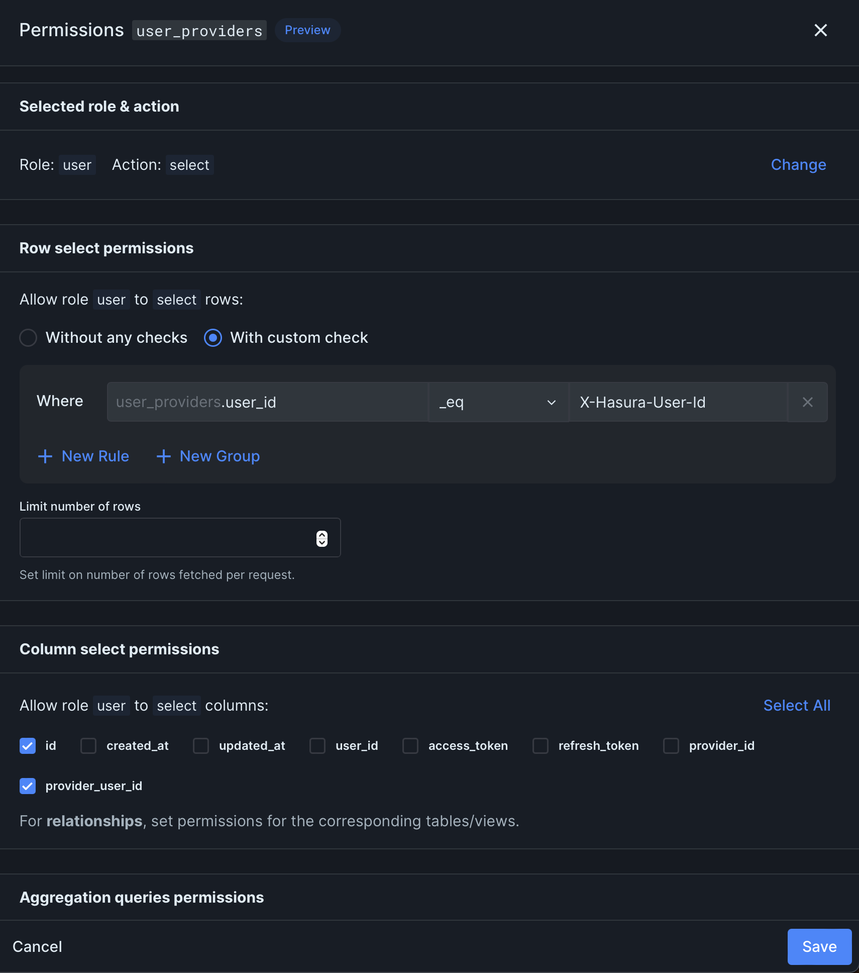 social connect permissions