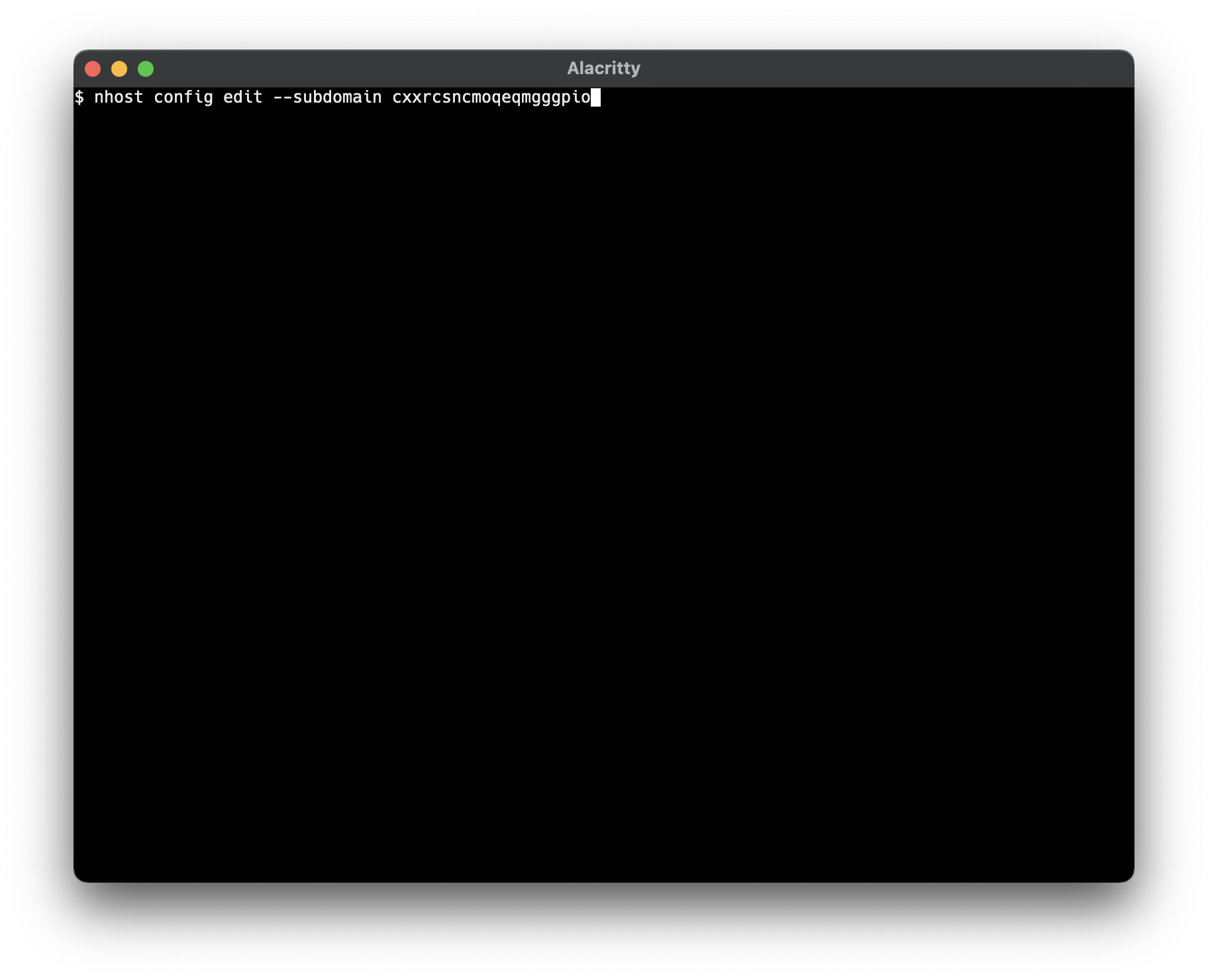 open editor
