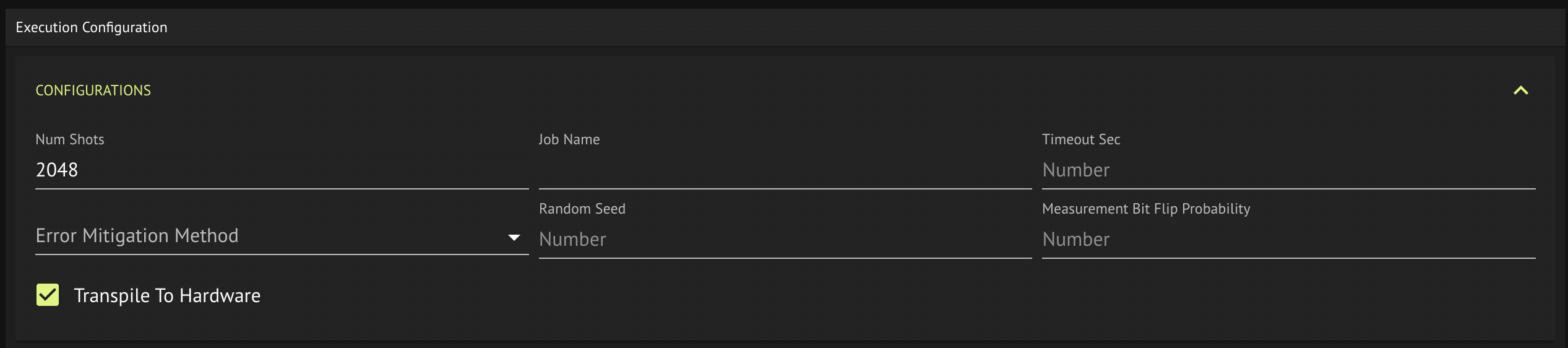 Choose execution preferences
