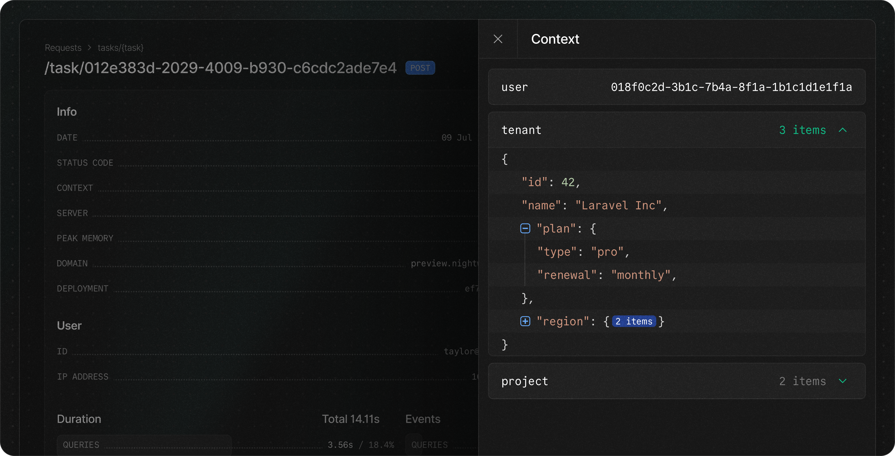 Add metadata with context