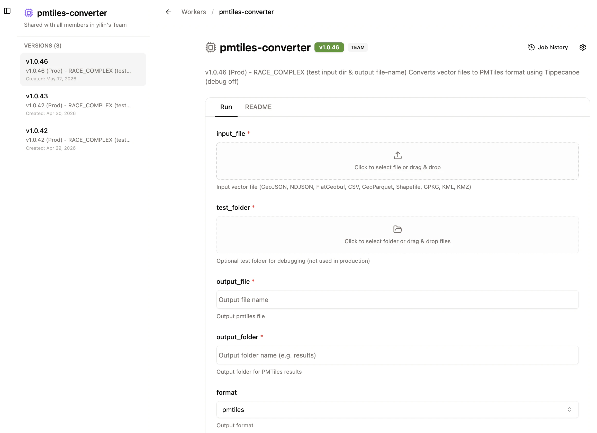 Worker Inputs