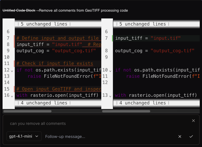 AI Model Selection Interface