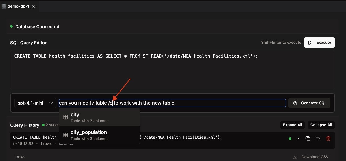 Query Managed DuckDB Step 4