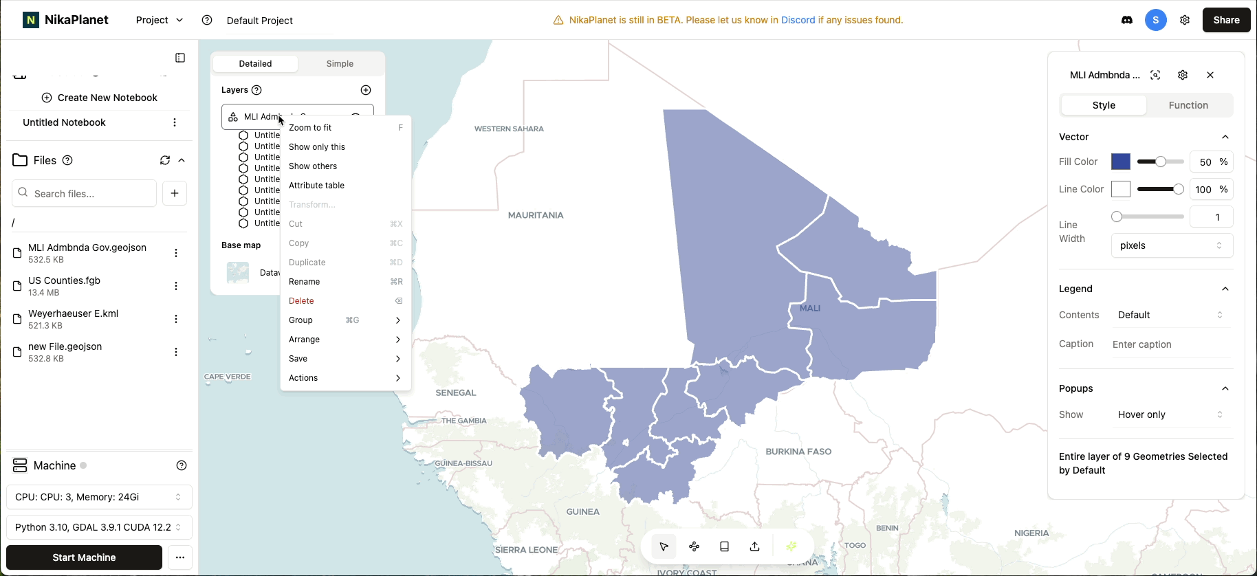 Vector Layer Performance