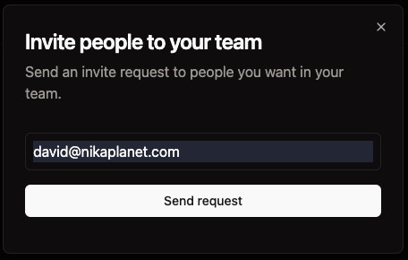 Invite people dialog